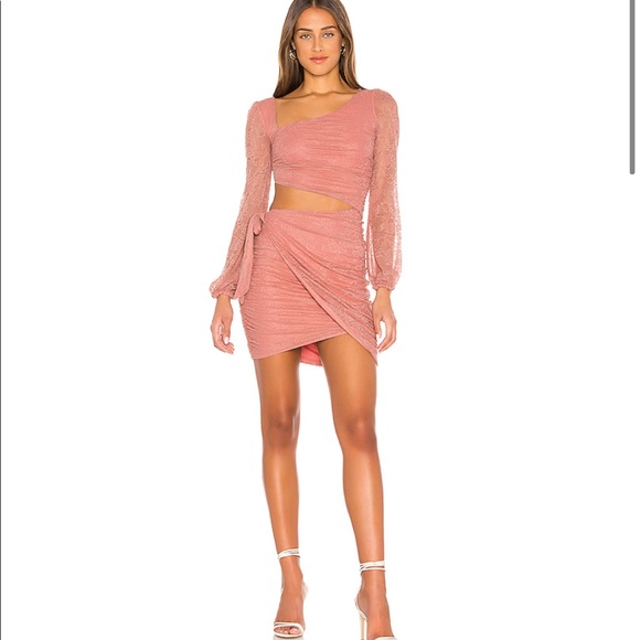 REVOLVE EVERETT MINI DRESS IN BLUSH - Picture 1 of 6